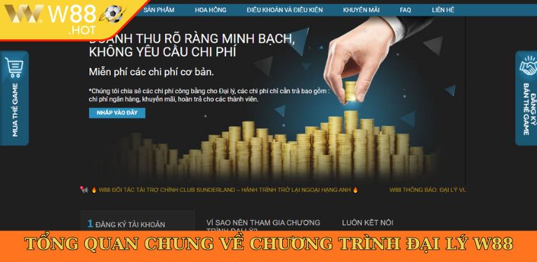 Tổng quan chung về chương trình đại lý W88