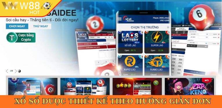 Xổ số được thiết kế theo hướng giản đơn